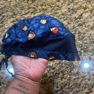 Harry Potter Chibi Character Scrub Cap Navy Blue Adjustable Medical Surgical Hat